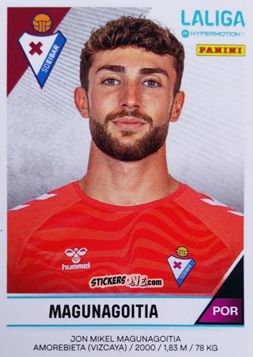 Figurina Jonmi Magunagoitia - LaLiga Hypermotion 2024-2025
 n. 156 - Panini