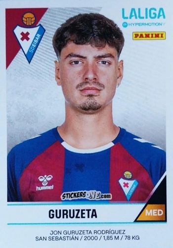 Figurina Jon Guruzeta - LaLiga Hypermotion 2024-2025
 n. 166A - Panini