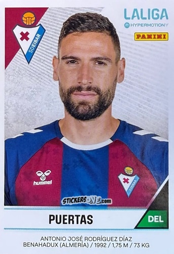 Cromo Antonio Puertas - LaLiga Hypermotion 2024-2025
 n. 169 - Panini