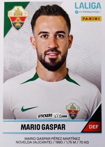 Sticker Mario Gaspar - LaLiga Hypermotion 2024-2025
 n. 178 - Panini