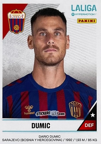 Cromo Dario Đumić - LaLiga Hypermotion 2024-2025
 n. 198 - Panini