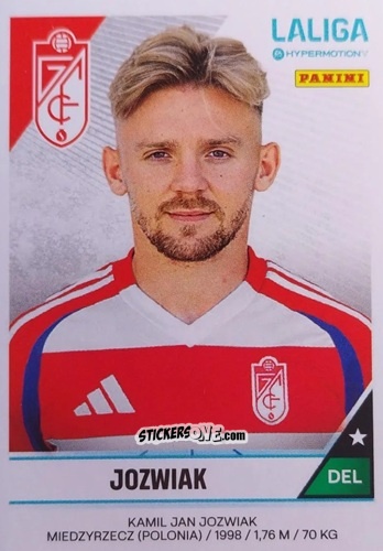 Sticker Kamil Jóźwiak - LaLiga Hypermotion 2024-2025
 n. 245B - Panini