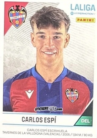 Figurina Carlos Espí - LaLiga Hypermotion 2024-2025
 n. 284B - Panini