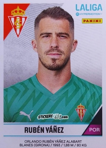 Figurina Rubén Yañez - LaLiga Hypermotion 2024-2025
 n. 365 - Panini