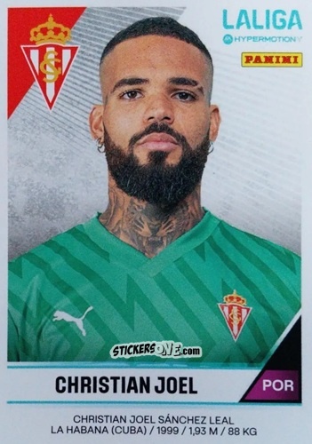 Sticker Christian Joel - LaLiga Hypermotion 2024-2025
 n. 366 - Panini