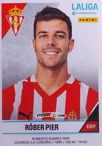 Figurina Róber Pier - LaLiga Hypermotion 2024-2025
 n. 371 - Panini