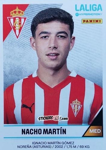 Figurina Nacho Martín - LaLiga Hypermotion 2024-2025
 n. 374 - Panini