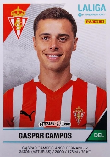 Figurina Gaspar Campos - LaLiga Hypermotion 2024-2025
 n. 378 - Panini
