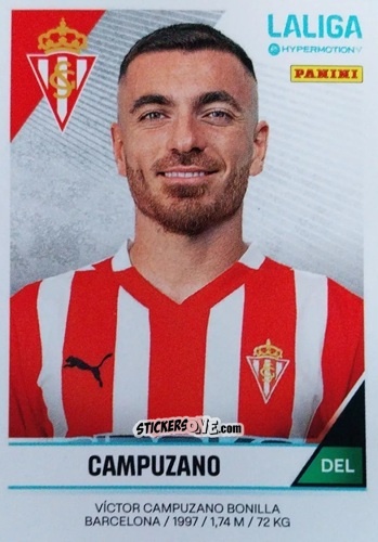 Figurina Víctor Campuzano - LaLiga Hypermotion 2024-2025
 n. 380A - Panini