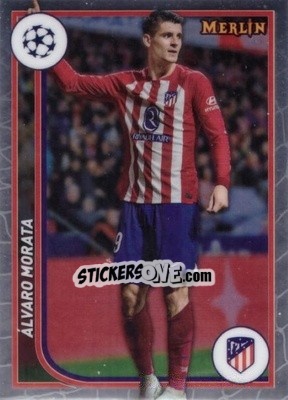 Figurina Alvaro Morata - Chrome UEFA Club Competitions 2023-2024
 n. 18 - Topps Merlin