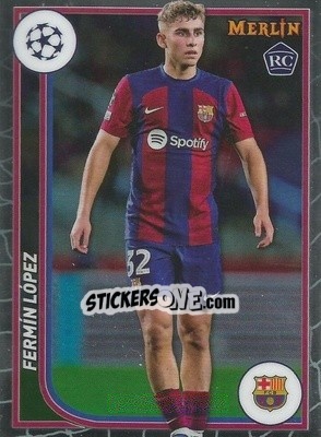 Sticker Fermin Lopez - Chrome UEFA Club Competitions 2023-2024
 n. 39 - Topps Merlin