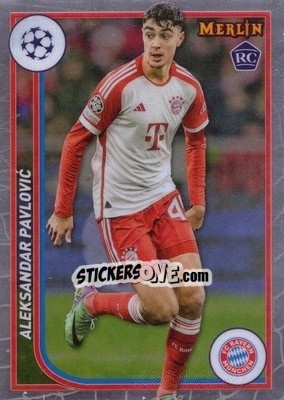 Figurina Aleksandar Pavlovic - Chrome UEFA Club Competitions 2023-2024
 n. 42 - Topps Merlin