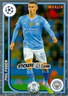 Cromo Phil Foden - Chrome UEFA Club Competitions 2023-2024
 n. 74 - Topps Merlin