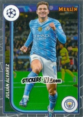 Cromo Julian Alvarez - Chrome UEFA Club Competitions 2023-2024
 n. 76 - Topps Merlin