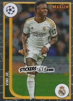 Figurina Vini Jr. - Chrome UEFA Club Competitions 2023-2024
 n. 104 - Topps Merlin
