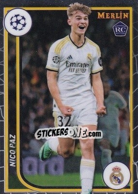 Sticker Nico Paz - Chrome UEFA Club Competitions 2023-2024
 n. 117 - Topps Merlin