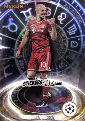 Figurina Arjen Robben - Chrome UEFA Club Competitions 2023-2024
 n. AA-9 - Topps Merlin