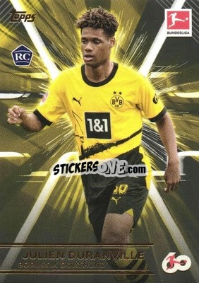 Sticker Julien Duranville - 60 Years Celebration Bundesliga 2023-2024
 n. HT-7 - Topps
