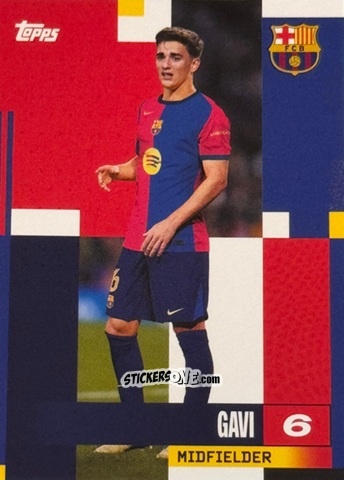 Sticker Gavi - FC Barcelona 2024-2025 Team Set
 n. 11 - Topps