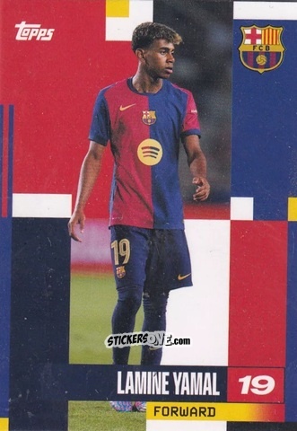 Sticker Lamine Yamal - FC Barcelona 2024-2025 Team Set
 n. 25 - Topps