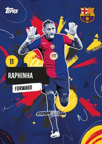 Sticker Raphinha - FC Barcelona 2024-2025 Team Set
 n. 31 - Topps