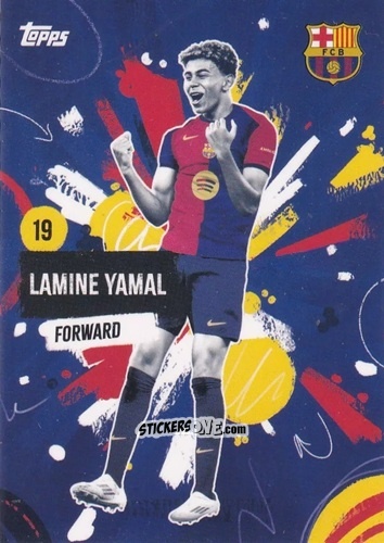 Figurina Lamine Yamal - FC Barcelona 2024-2025 Team Set
 n. 34 - Topps