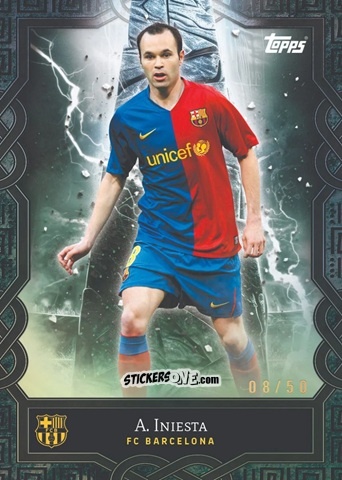Cromo A. Iniesta - FC Barcelona 2024-2025 Team Set
 n. 40 - Topps