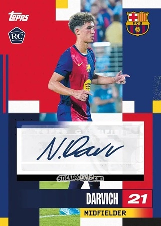 Sticker Darvich - FC Barcelona 2024-2025 Team Set
 n. AU-ND - Topps