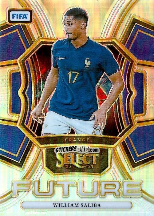 Sticker William Saliba - Select FIFA Soccer 2023-2024
 n. SF25 - Panini