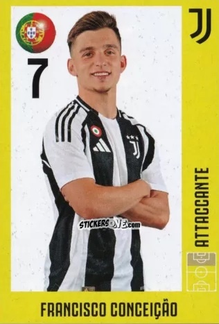 Cromo Francisco Conceicao - Juventus 2024-2025 n. 24 - Euro Publishing