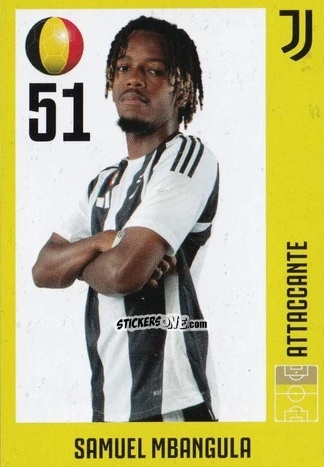 Figurina Samuel Mbangula - Juventus 2024-2025 n. 30 - Euro Publishing