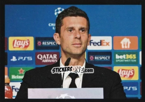 Figurina Thiago Motta - Juventus 2024-2025 n. 49 - Euro Publishing