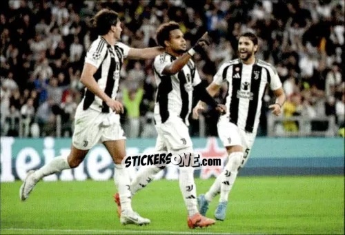 Cromo Weston Mckennie - Juventus 2024-2025 n. 120 - Euro Publishing