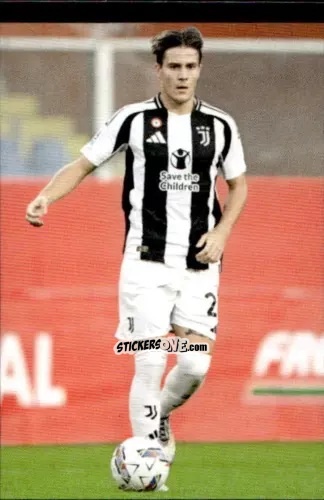 Sticker Nicolo' Fagioli - Juventus 2024-2025 n. 140 - Euro Publishing