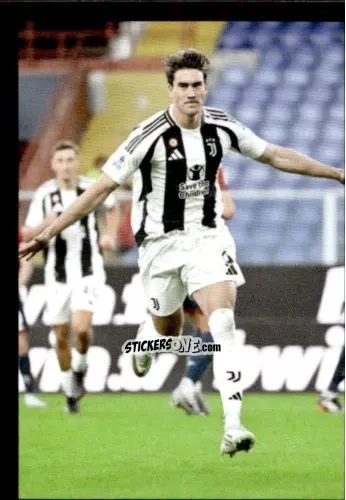 Figurina Dusan Vlahovic - Juventus 2024-2025 n. 154 - Euro Publishing