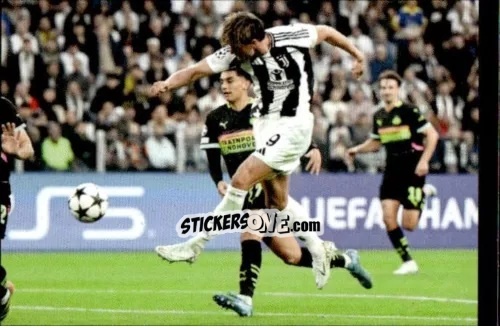 Figurina Dusan Vlahovic - Juventus 2024-2025 n. 156 - Euro Publishing
