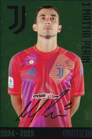 Cromo Mattia Perin - Juventus 2024-2025 n. J2 - Euro Publishing