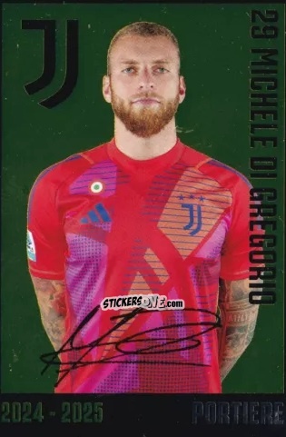 Cromo Michele Di Gregorio - Juventus 2024-2025 n. J4 - Euro Publishing