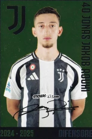 Figurina Jonas Jakob Rouhi - Juventus 2024-2025 n. J12 - Euro Publishing