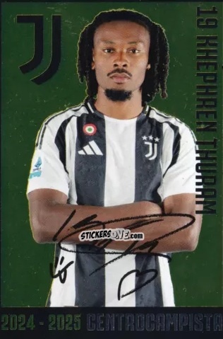 Cromo Khephren Thuram - Juventus 2024-2025 n. J18 - Euro Publishing