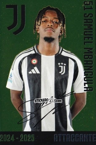 Figurina Samuel Mbangula - Juventus 2024-2025 n. J27 - Euro Publishing