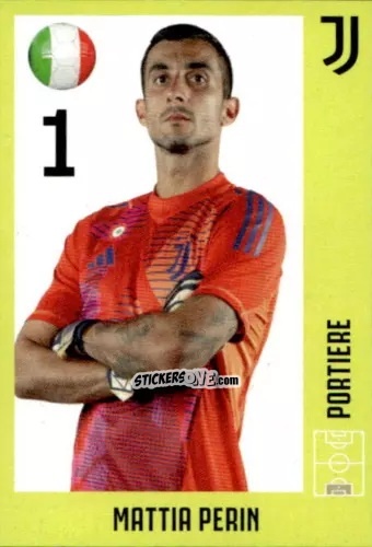Cromo Mattia Perin - Juventus 2024-2025 n. 5 - Euro Publishing