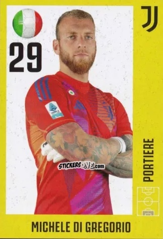 Cromo Michele Di Gregorio - Juventus 2024-2025 n. 7 - Euro Publishing