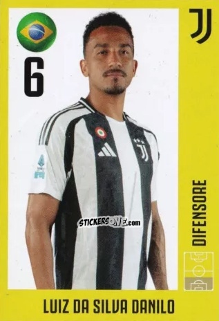 Figurina Luiz Da Silva Danilo - Juventus 2024-2025 n. 10 - Euro Publishing
