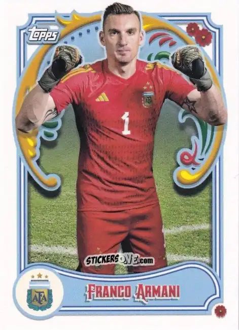 Sticker Franco Armani - Argentina Fileteado 2023 n. 3 - Topps