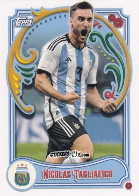 Cromo Nicolas Tagliafico - Argentina Fileteado 2023 n. 10 - Topps