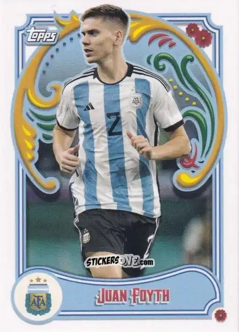 Sticker Juan Foyth - Argentina Fileteado 2023 n. 12 - Topps