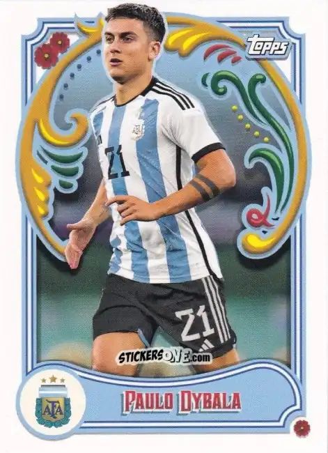 Cromo Paulo Dybala - Argentina Fileteado 2023 n. 23 - Topps