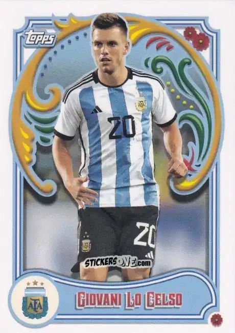 Cromo Giovani Lo Celso - Argentina Fileteado 2023 n. 28 - Topps