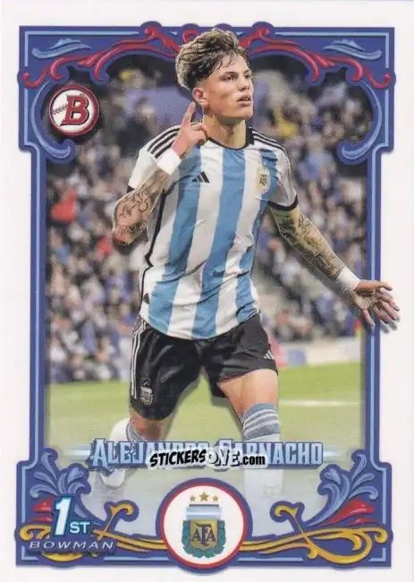 Figurina Alejandro Garnacho - Argentina Fileteado 2023 n. 31 - Topps
